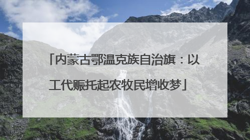 内蒙古鄂温克族自治旗：以工代赈托起农牧民增收梦