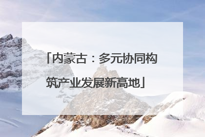 内蒙古：多元协同构筑产业发展新高地