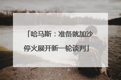 哈马斯：准备就加沙停火展开新一轮谈判