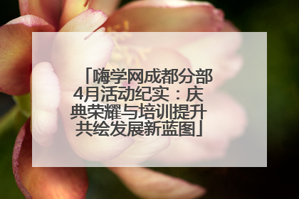 嗨学网成都分部4月活动纪实：庆典荣耀与培训提升共绘发展新蓝图