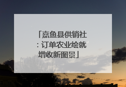 嘉鱼县供销社：订单农业绘就增收新图景