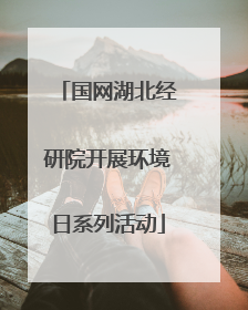 国网湖北经研院开展环境日系列活动