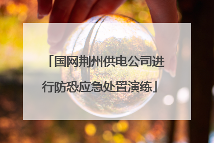 国网荆州供电公司进行防恐应急处置演练