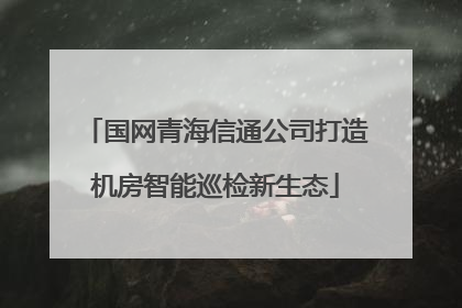 国网青海信通公司打造机房智能巡检新生态