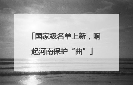 国家级名单上新，响起河南保护“曲”