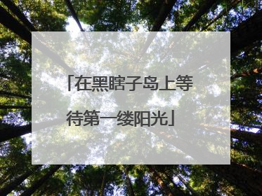 在黑瞎子岛上等待第一缕阳光