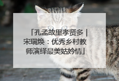 孔孟故里孝贤多｜宋瑞焕：优秀乡村教师演绎最美姑妗情