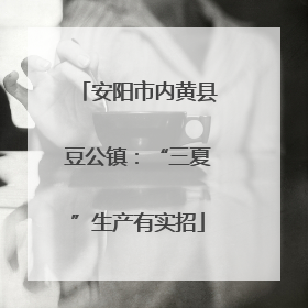 安阳市内黄县豆公镇：“三夏”生产有实招