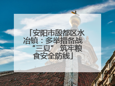 安阳市殷都区水冶镇：多举措备战“三夏” 筑牢粮食安全防线