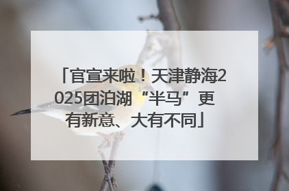 官宣来啦！天津静海2025团泊湖“半马”更有新意、大有不同