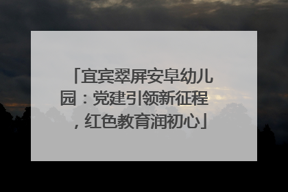 宜宾翠屏安阜幼儿园：党建引领新征程，红色教育润初心