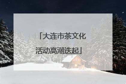 大连市茶文化活动高潮迭起