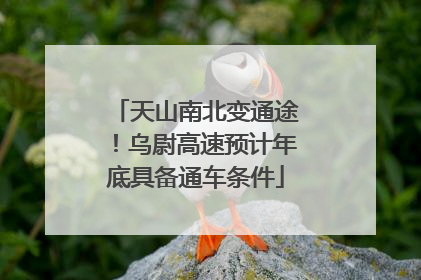 天山南北变通途！乌尉高速预计年底具备通车条件