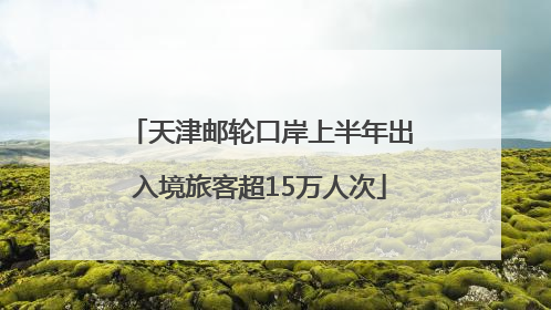 天津邮轮口岸上半年出入境旅客超15万人次