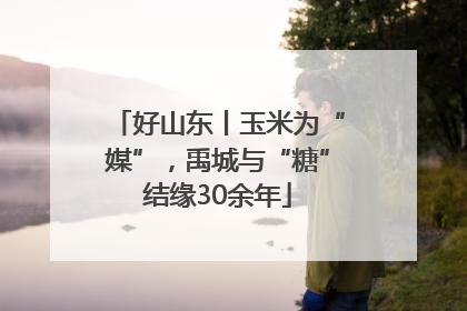 好山东丨玉米为“媒”，禹城与“糖”结缘30余年