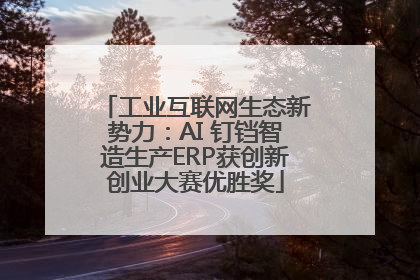 工业互联网生态新势力：AI 钉铛智造生产ERP获创新创业大赛优胜奖