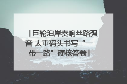 巨轮泊岸奏响丝路强音 太重码头书写“一带一路”硬核答卷