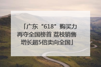 广东“618”购买力再夺全国榜首 荔枝销售增长超5倍卖向全国