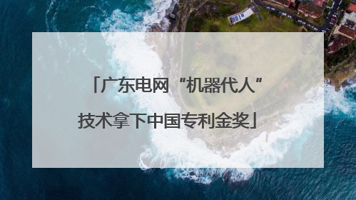广东电网“机器代人”技术拿下中国专利金奖