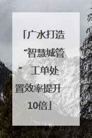 广水打造“智慧城管” 工单处置效率提升10倍