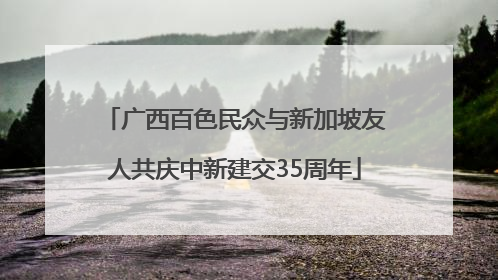 广西百色民众与新加坡友人共庆中新建交35周年