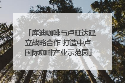 库迪咖啡与卢旺达建立战略合作 打造中卢国际咖啡产业示范园