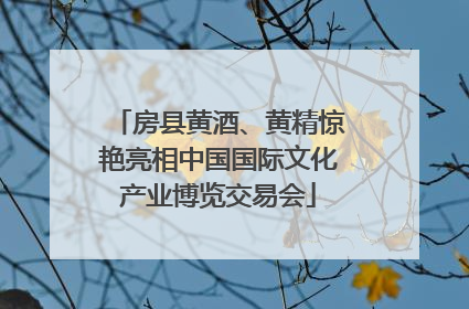 房县黄酒、黄精惊艳亮相中国国际文化产业博览交易会