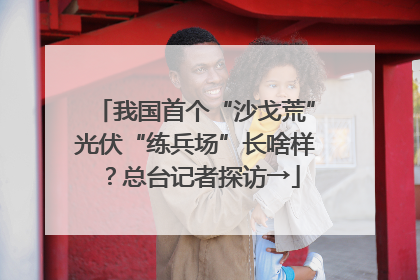 我国首个“沙戈荒”光伏“练兵场”长啥样？总台记者探访→
