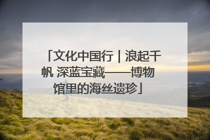 文化中国行｜浪起千帆 深蓝宝藏——博物馆里的海丝遗珍