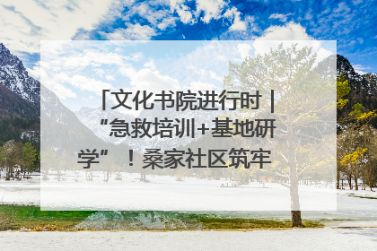 文化书院进行时｜“急救培训+基地研学”！桑家社区筑牢居民健康防线
