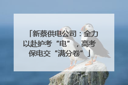 新蔡供电公司：全力以赴护考“电”，高考保电交“满分卷”