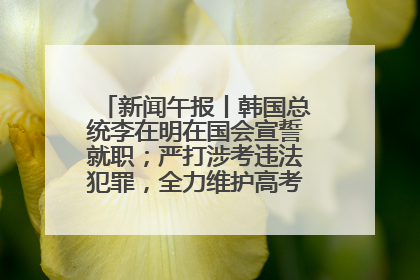 新闻午报丨韩国总统李在明在国会宣誓就职；严打涉考违法犯罪，全力维护高考安全公平考试环境