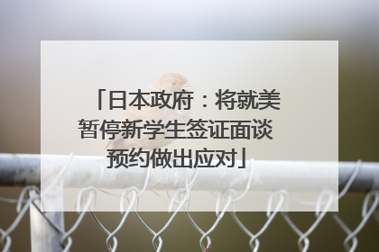 日本政府：将就美暂停新学生签证面谈预约做出应对