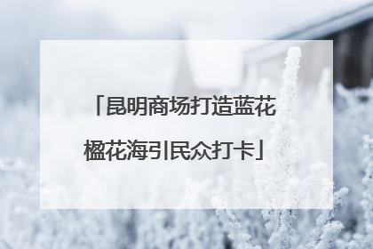 昆明商场打造蓝花楹花海引民众打卡