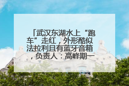 武汉东湖水上“跑车”走红，外形酷似法拉利且有蓝牙音箱，负责人：高峰期一两百人排队