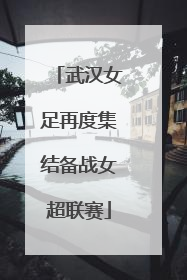 武汉女足再度集结备战女超联赛