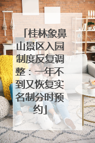 桂林象鼻山景区入园制度反复调整：一年不到又恢复实名制分时预约