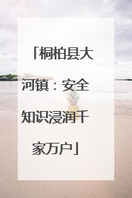 桐柏县大河镇：安全知识浸润千家万户