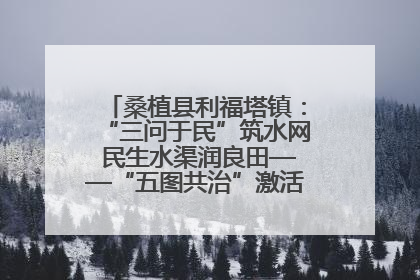 桑植县利福塔镇：“三问于民”筑水网 民生水渠润良田——“五图共治”激活基层治理新动能