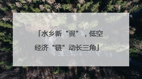 水乡新“翼”，低空经济“链”动长三角