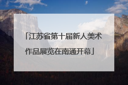 江苏省第十届新人美术作品展览在南通开幕