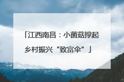 江西南昌：小菌菇撑起乡村振兴“致富伞”