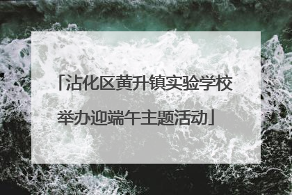 沾化区黄升镇实验学校举办迎端午主题活动