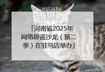 河南省2025年网络辟谣沙龙（第二季）在驻马店举办