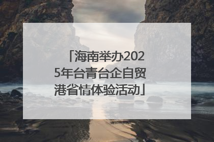 海南举办2025年台青台企自贸港省情体验活动