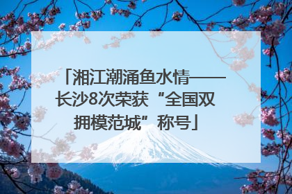 湘江潮涌鱼水情——长沙8次荣获“全国双拥模范城”称号