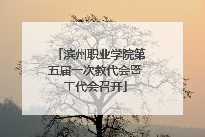滨州职业学院第五届一次教代会暨工代会召开