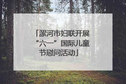 漯河市妇联开展“六一”国际儿童节慰问活动