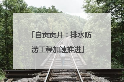 自贡贡井：排水防涝工程加速推进