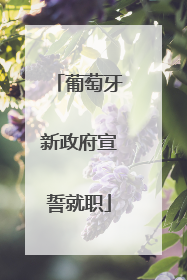葡萄牙新政府宣誓就职